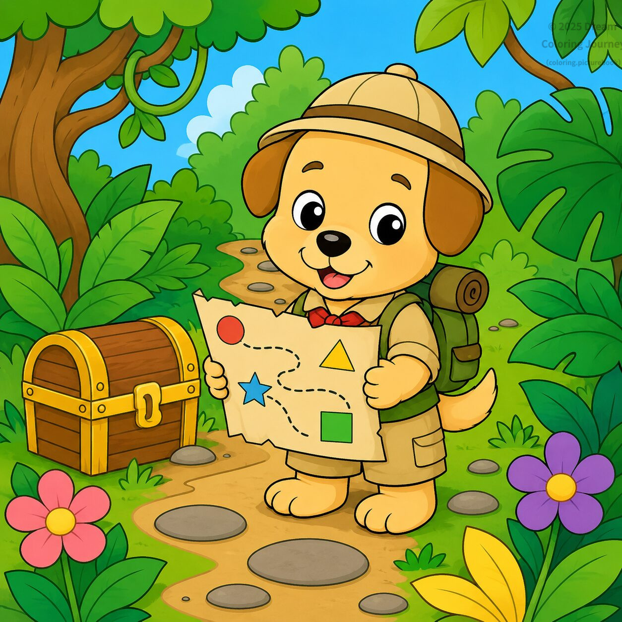 12. Puppy Explorer and the Treasure Map