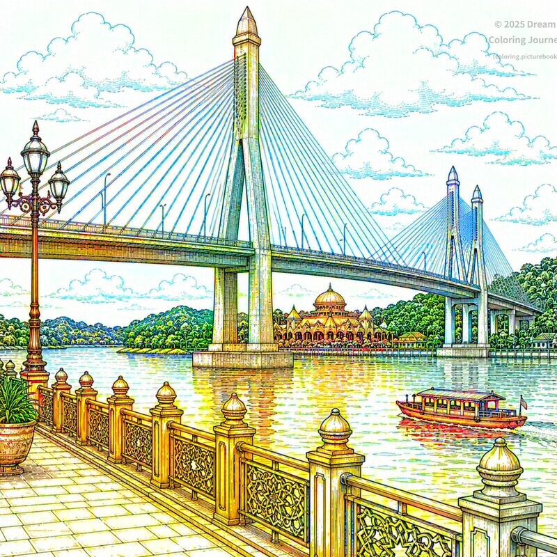 7. Sultan Haji Omar Ali Saifuddien Bridge