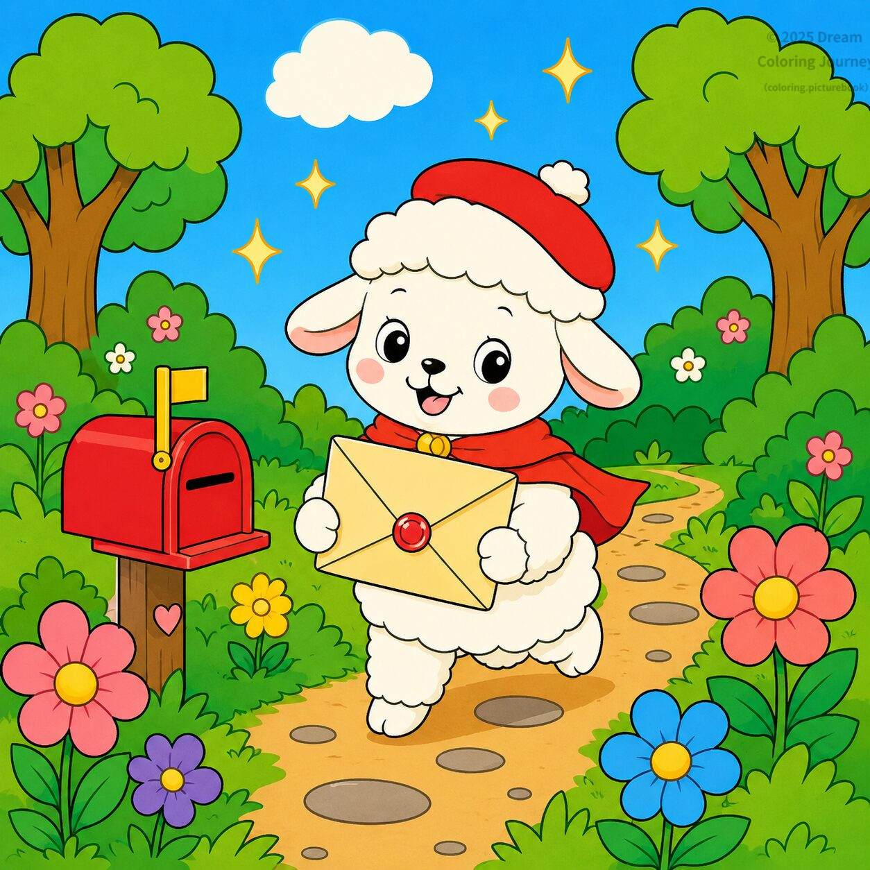 15. Lamb Messenger Carrying a Magic Letter