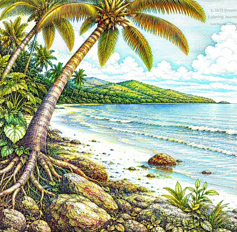10. Pele Island Tropical Shore