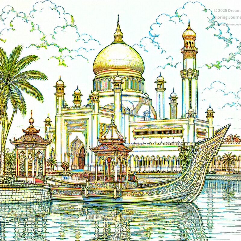 1. Sultan Omar Ali Saifuddien Mosque