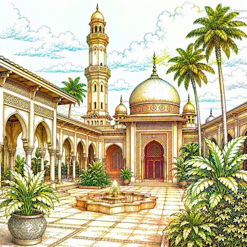 16. Ash-Shaliheen Mosque Courtyard