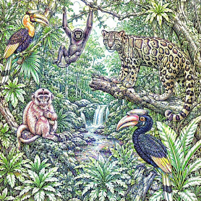 24. Tropical Rainforest Wildlife of Brunei
