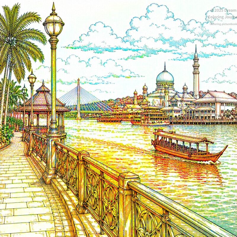 4. Brunei River Waterfront