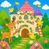 Cute Storybook Animals, Magical Forests, Castles, and Easy Coloring Pages for Children